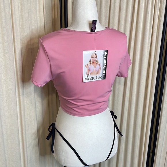 NWT- SEXY PINK SCHOOL GIRL TOP SIZE S/M - Picture 7 of 10